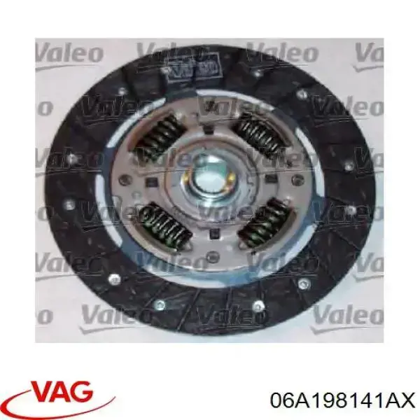 Купити 06A198141AX VAG Комплект зчеплення (диск, корзина, підшипник)