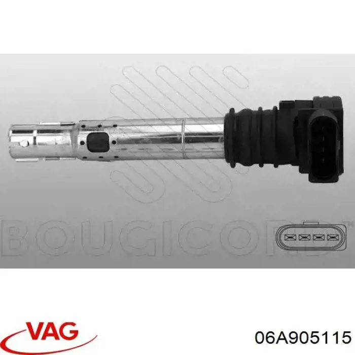 Котушка запалювання VAG 06A905115 ціна, від 23.04 USD