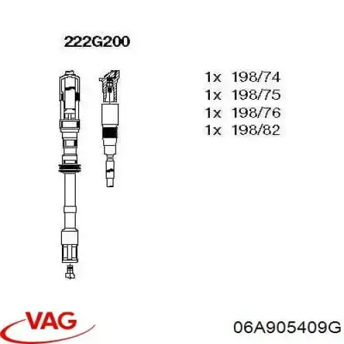 Високовольтні дроти 06A905409G VAG