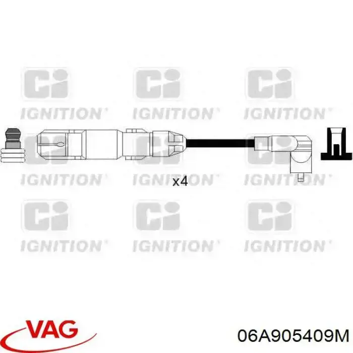 06A905409M VAG Проводи високовольтні