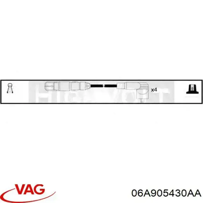 Купити 06A905430AA VAG Провід високовольтні, комплект
