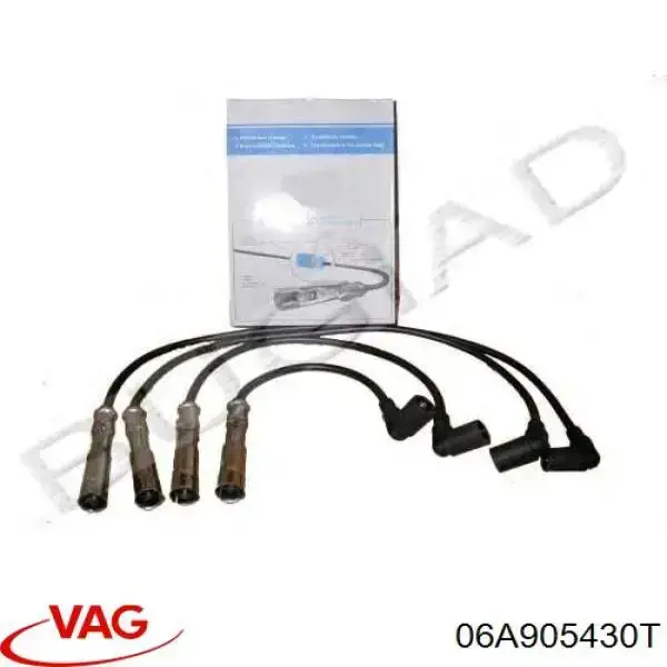 06A905430T VAG кабель високовольтний, циліндр №3