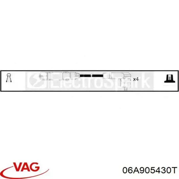 Купити 06A905430T VAG Провід високовольтні, комплект