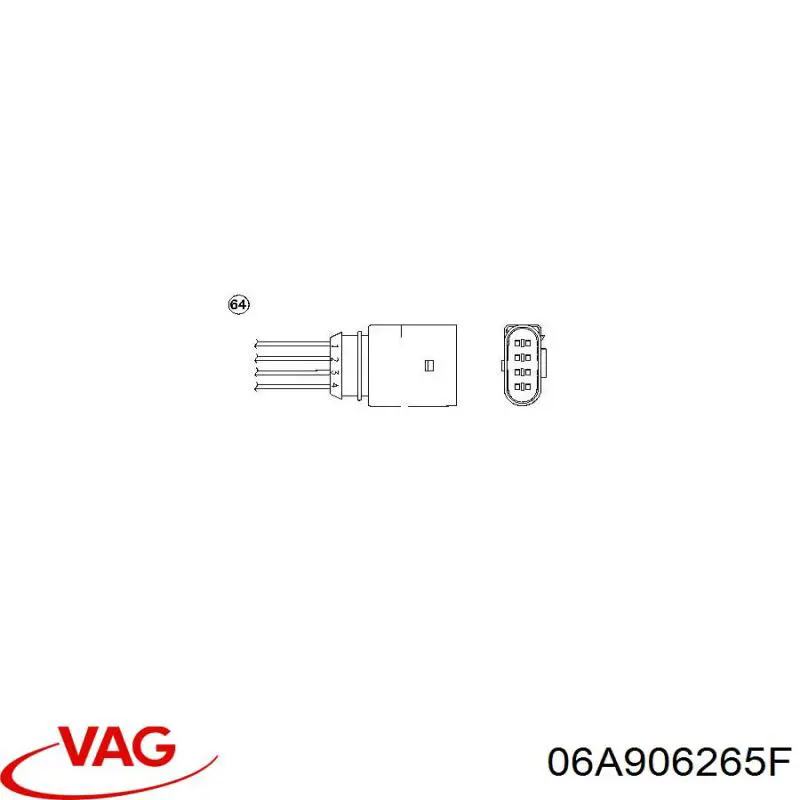 Купити 06A906265F VAG Лямбда зонд, датчик кисню