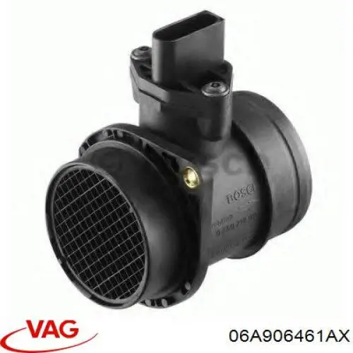06A906461AX VAG датчик потоку (витрати повітря, витратомір MAF - (Mass Airflow))