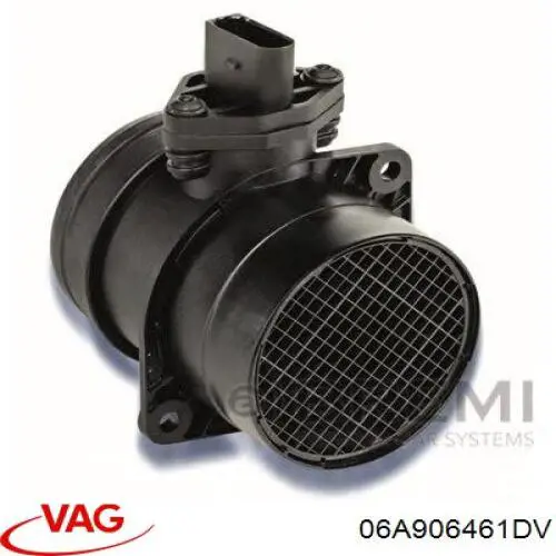 06A906461DV VAG датчик потоку (витрати повітря, витратомір MAF - (Mass Airflow))