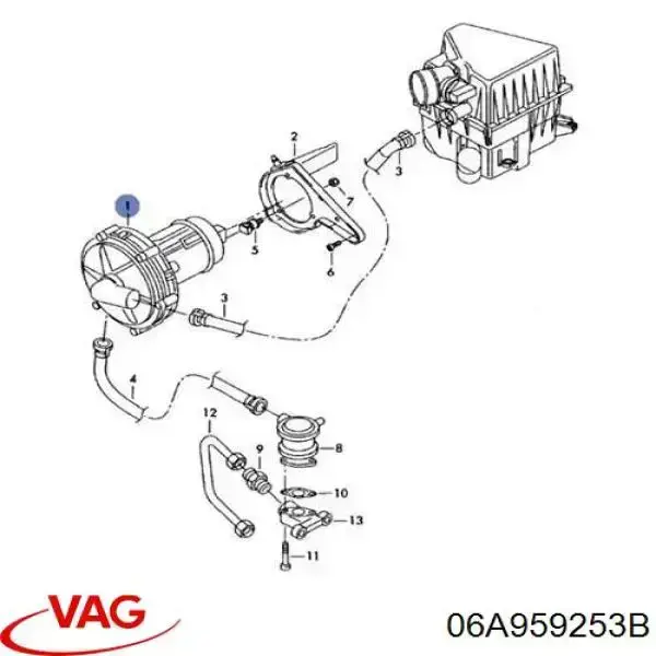 Насос повітряний 06A959253B VAG