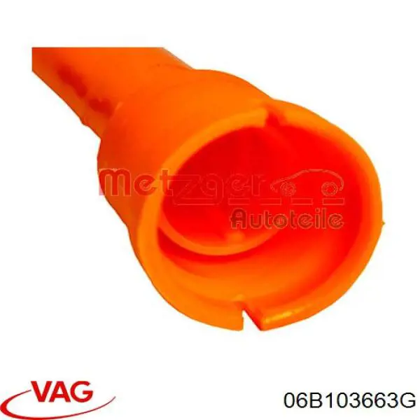 Направляюча щупа-індикатора рівня масла в двигуні 06B103663G VAG