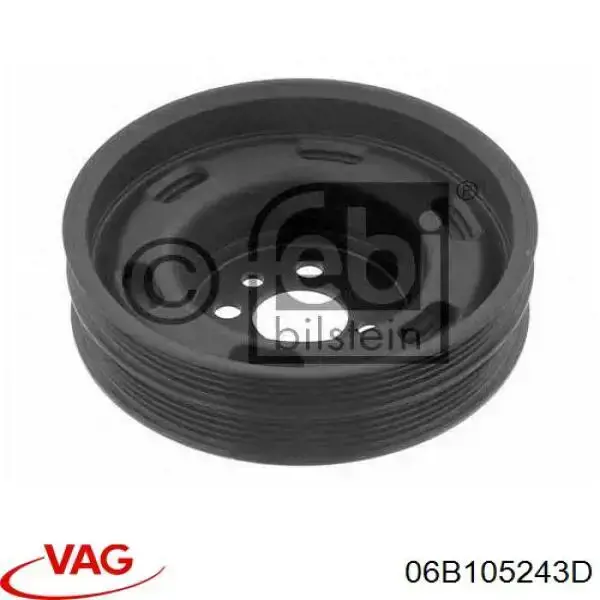 Купити 06B105243D VAG Шків колінчастого вала