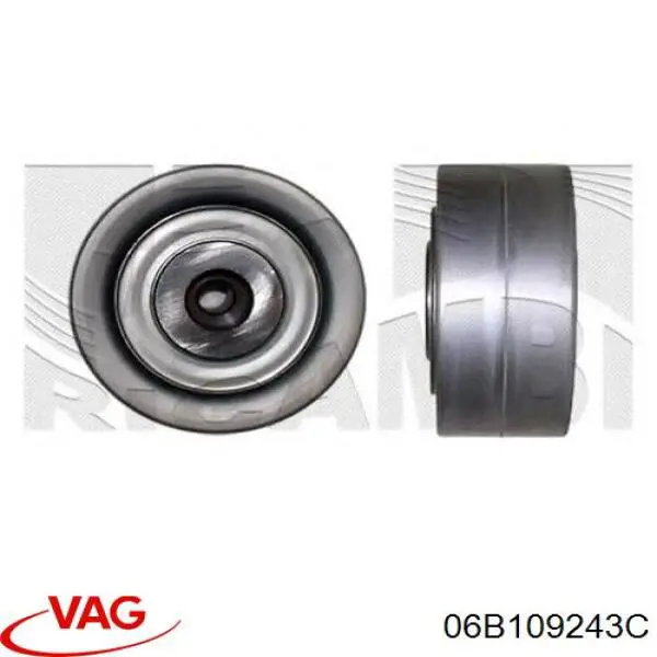 Ролик натяжителя ременя газорозподілу VAG 06B109243C ціна, від 14.38 USD