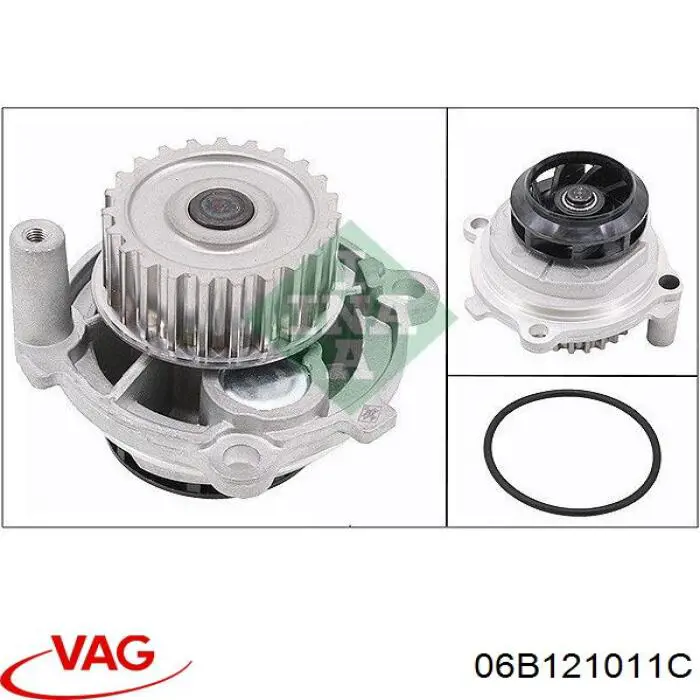 Помпа охолодження VAG 06B121011C ціна, від 33.21 USD