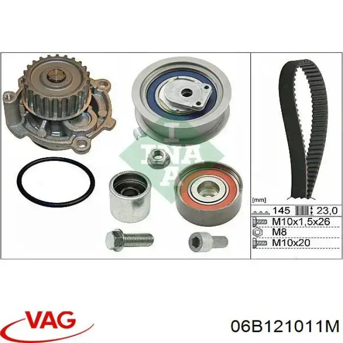 Купити 06B121011M VAG Насос охолоджуючої рідини