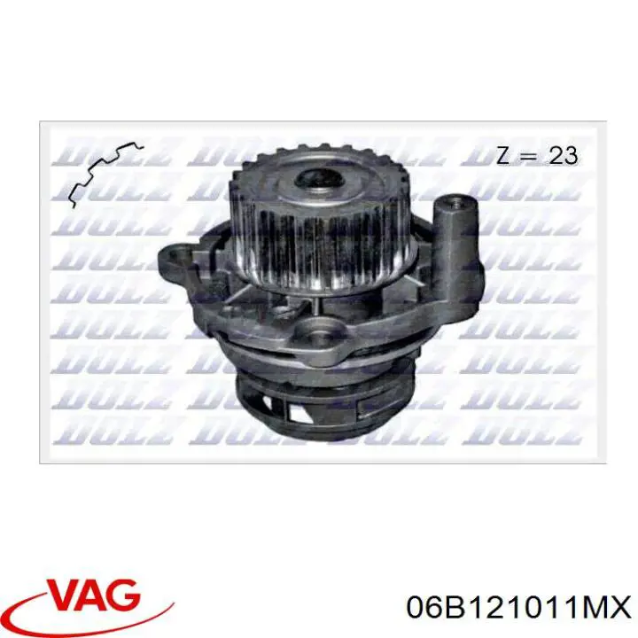 Купити 06B121011MX VAG Насос охолоджуючої рідини