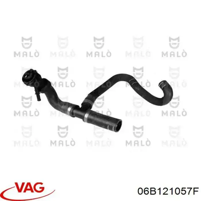 Шланг/патрубок радіатора охолодження, верхній VAG 06B121057F ціна, від 36.75 USD