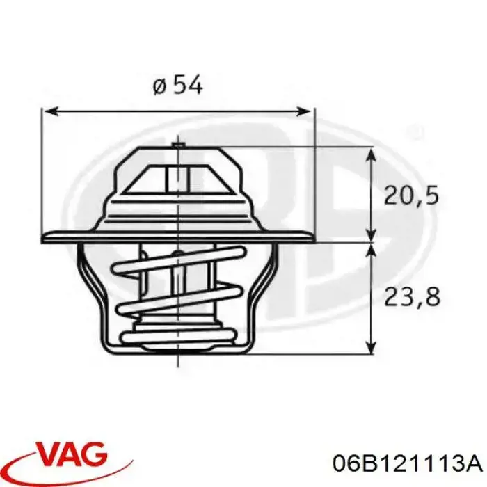 Термостат в зборі Ford RT1139