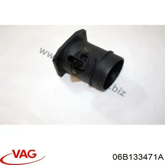 Датчик масової витрати повітря VAG 06B133471A ціна, від 48.95 USD