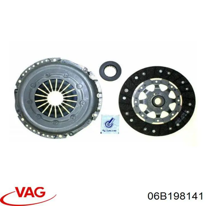 Купити 06B198141 VAG Комплект зчеплення (диск, корзина, підшипник)