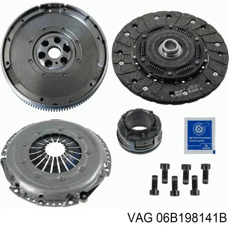 Комплект зчеплення (3 частини) VAG 06B198141BX ціна, від 230.15 USD