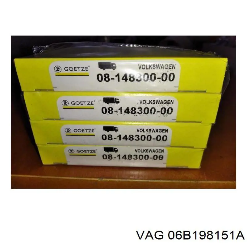 Комплект поршневих кілець на 1 циліндр, STD. VAG 06B198151A