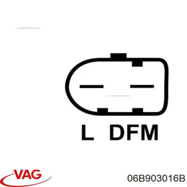 Генератор VAG 06B903016B ціна, від 177.24 USD