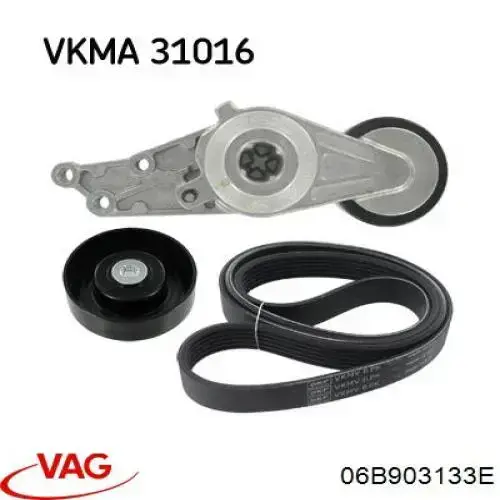 Натягувач приводного ременя VAG 06B903133E ціна, від 36.33 USD