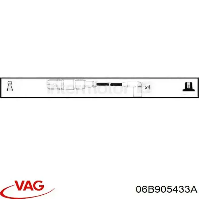 Дроти запалювання VAG 06B905433A ціна, від 6.33 USD