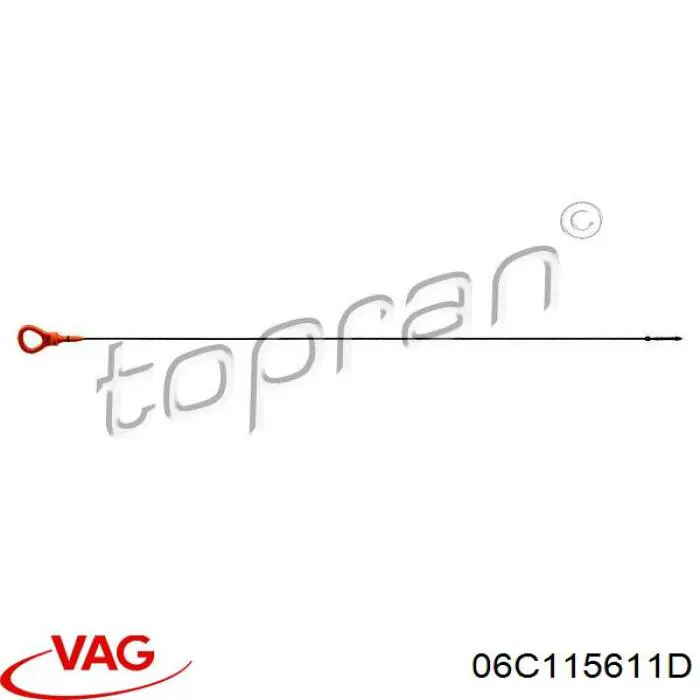 06C115611D VAG щуп-індикатор рівня масла в двигуні