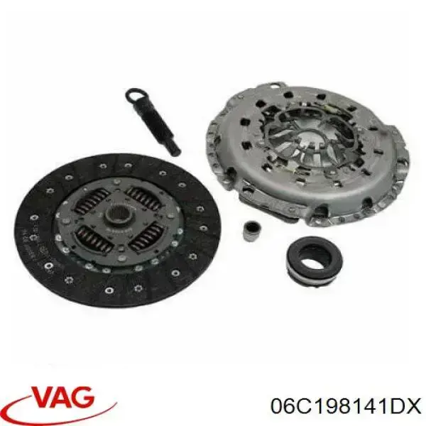 Комплект зчеплення (3 частини) VAG 06C198141DX ціна, від 314.77 USD