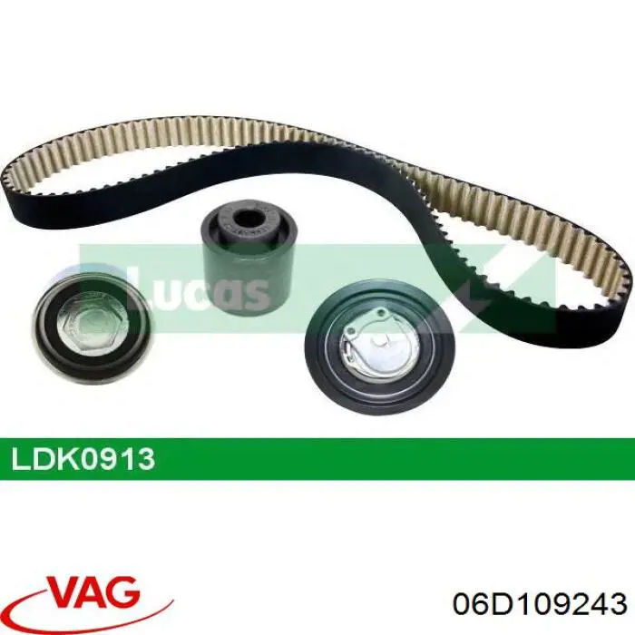 Ролик натягувача ременя ГРМ 06D109243 VAG