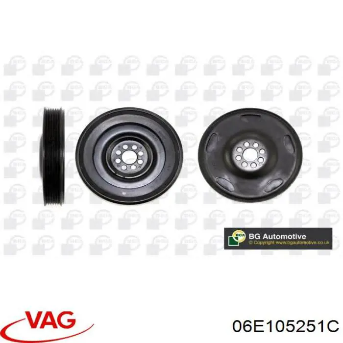 Шків колінвала 06E105251C VAG
