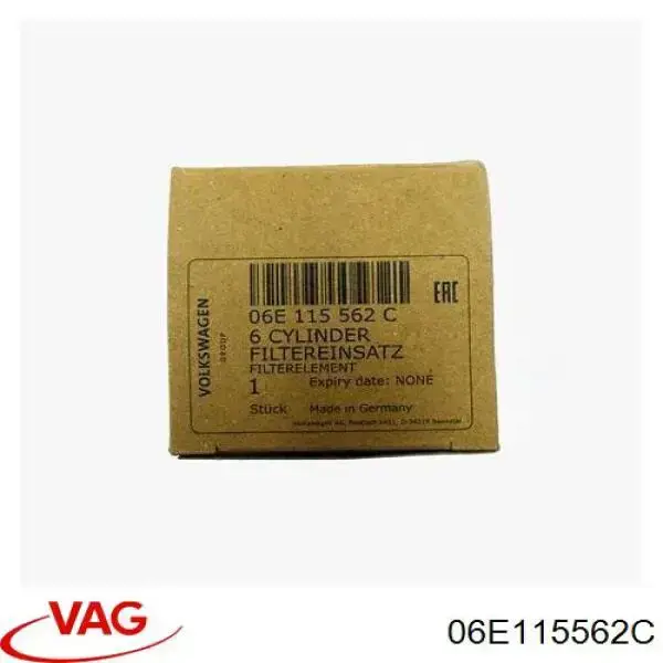 06E115562C VAG фільтр масляний