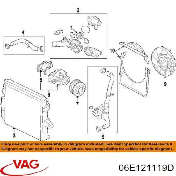 Прокладка фланця (трійника) системи охолодження Elring 784750 ціна, від 3.31 USD
