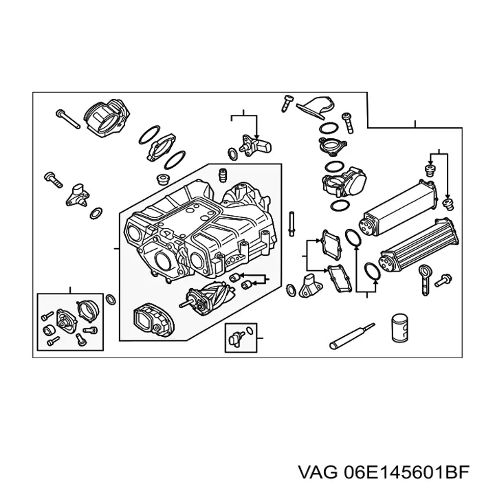 Компресор наддуву повітря VAG 06E145601BF ціна, від 316.35 USD