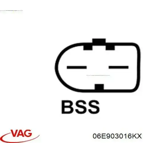 Генератор 06E903016KX VAG