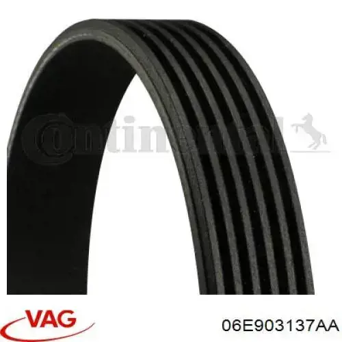 Купити 06E903137AA VAG Ремінь генератора