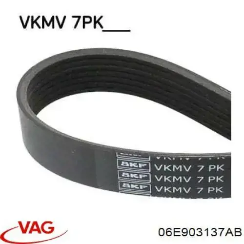 Ремінь генератора 06E903137AB VAG