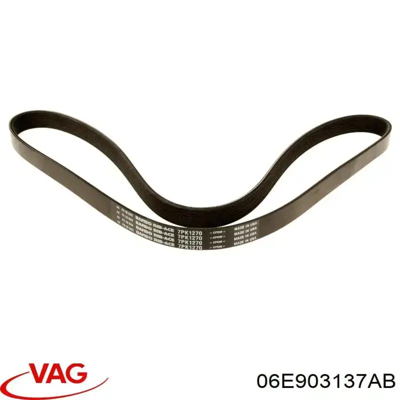 Купити 06E903137AB VAG Ремінь генератора