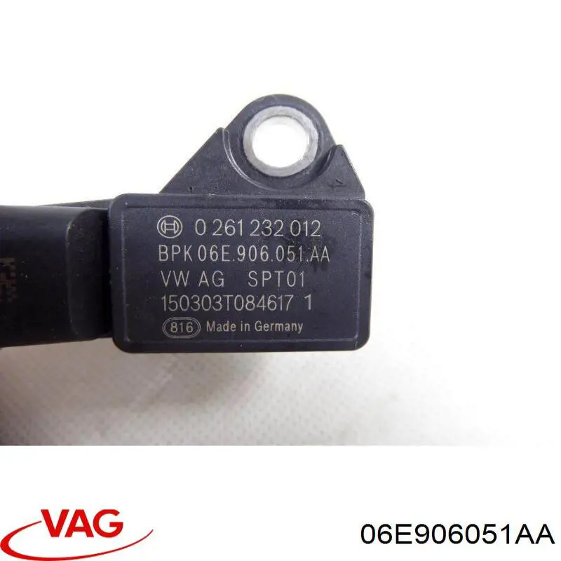 06E906051AA VAG датчик тиску наддуву (датчик нагнітання повітря в турбіну)