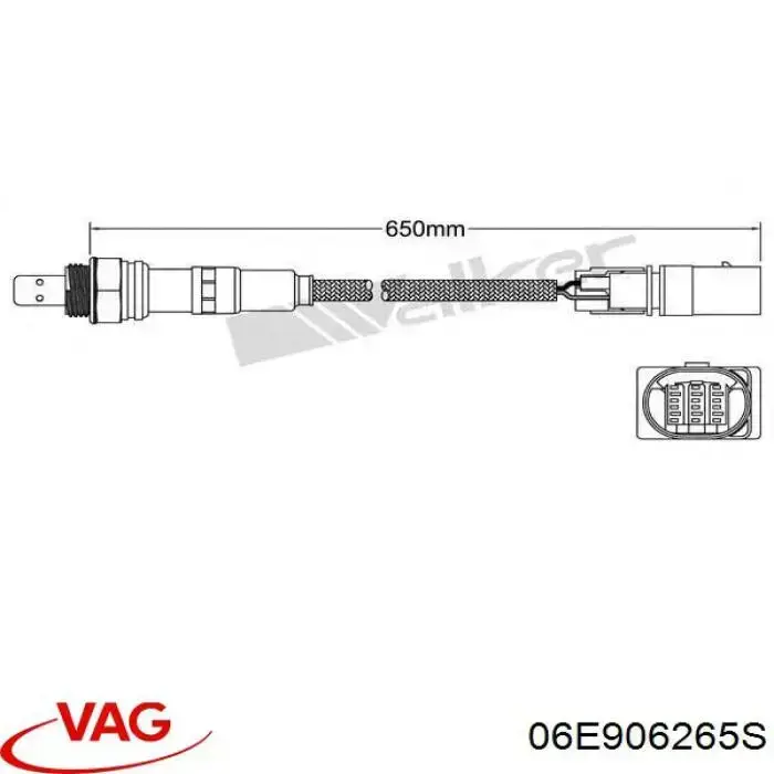 06E906265S VAG Лямбдазонд, датчик кисню до каталізатора