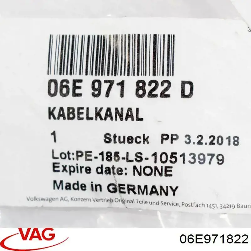  VAG 06E971822 ціна, від 15.73 USD