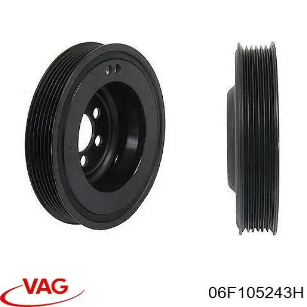 Шків колінвала (демпфер ) VAG 06F105243H ціна, від 25.34 USD