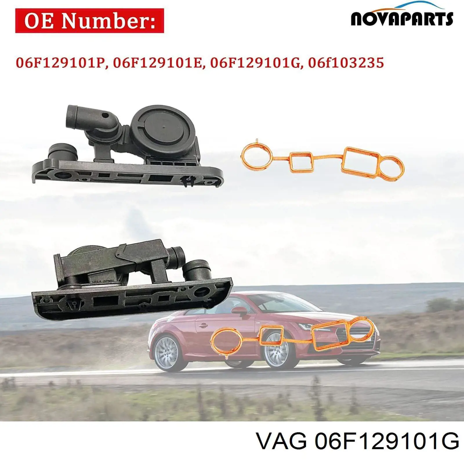 Клапан картерних газів VAG 06F129101G ціна, від 19.89 USD