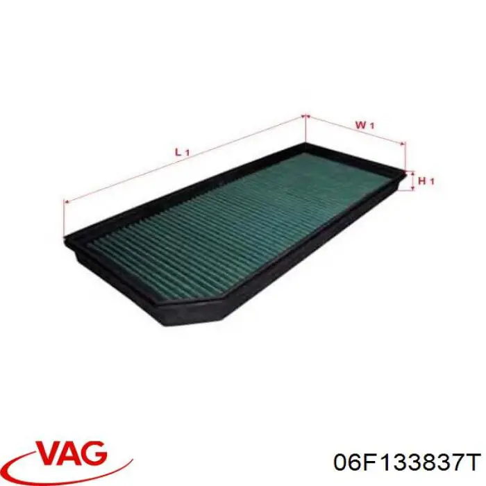 Корпус повітряного фільтра VAG 06F133837AH ціна, від 28.22 USD
