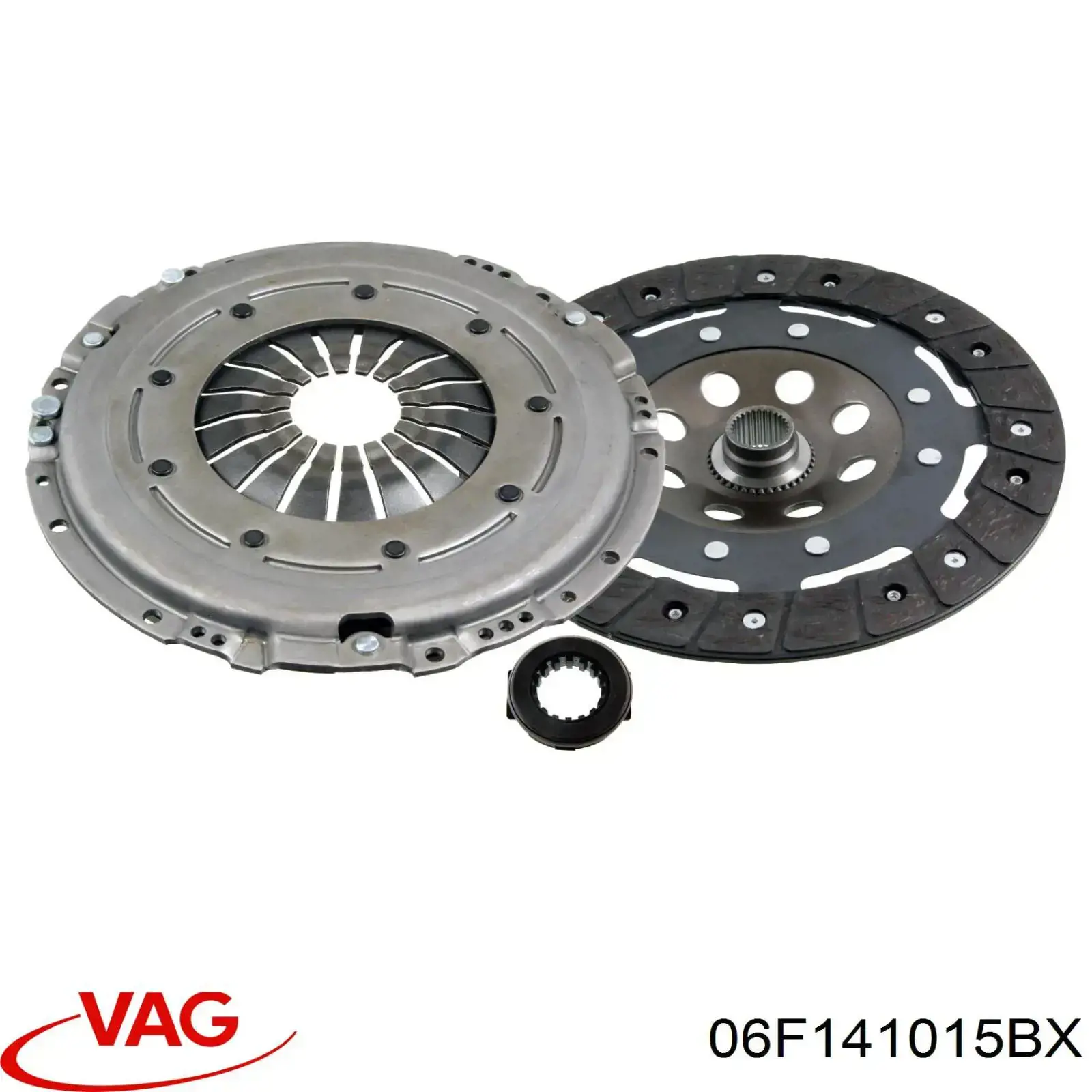 Купити 06F141015BX VAG Комплект зчеплення (диск, корзина, підшипник)