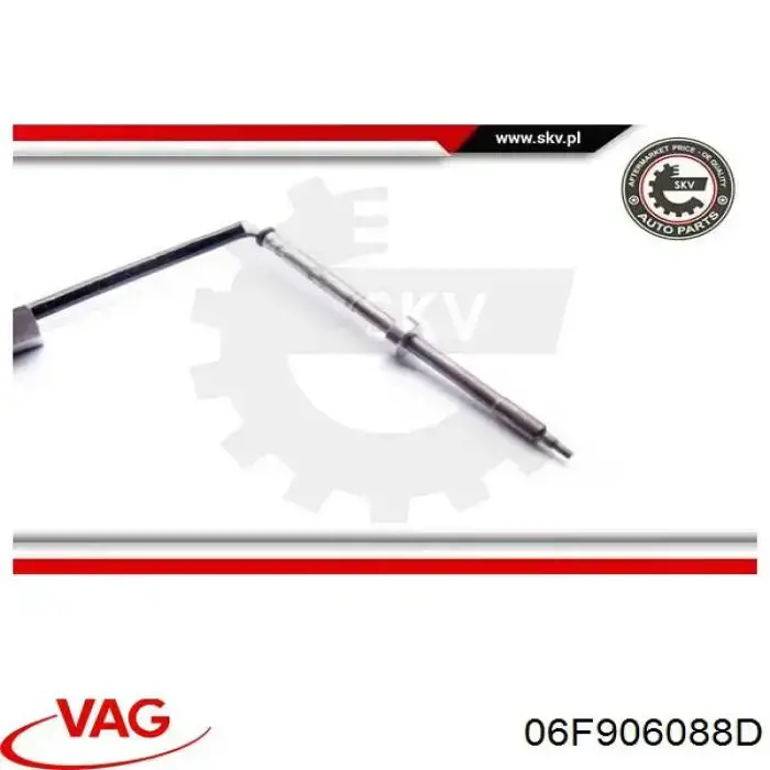 Купити 06F906088D VAG Датчик температури відпрацьованих газів (ВГ), після фільтра сажі