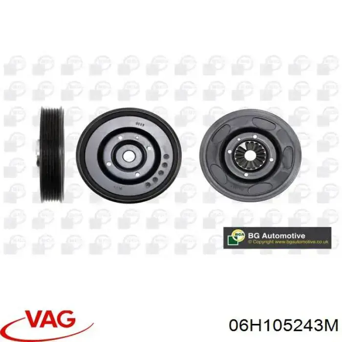 Шків колінвала 06H105243M VAG