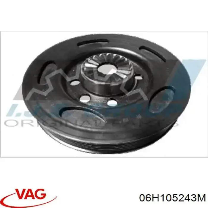 Шків колінвала (демпфер ) VAG 06H105243M ціна, від 19.00 USD