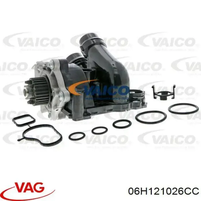 Купити 06H121026CC VAG Помпа водяна (насос) охолодження, в зборі з корпусом