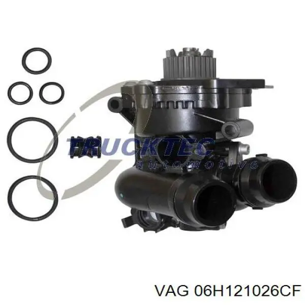 Помпа водяна (насос) охолодження, в зборі з корпусом 06H121026CF VAG
