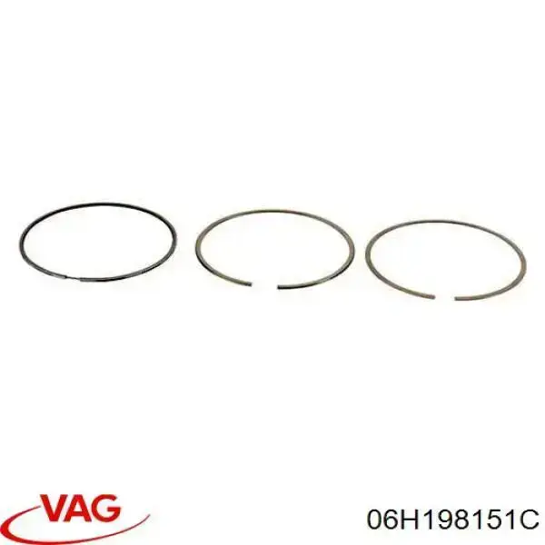 Кільця поршневі на 1 циліндр, STD. VAG 06H198151C ціна, від 18.85 USD
